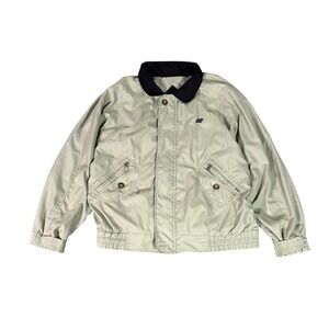 Winner Mate Microfiber Water Resistant Mens Jacket Khaki Full Zip Size L